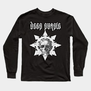 Deep purple skull Long Sleeve T-Shirt